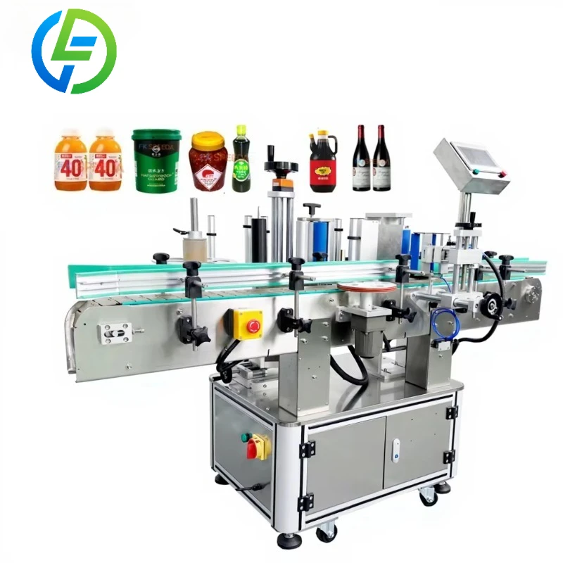 Customize Automatic Round Bottle Sticker Labeling Machine Stock Available in Germany, USA, Russia