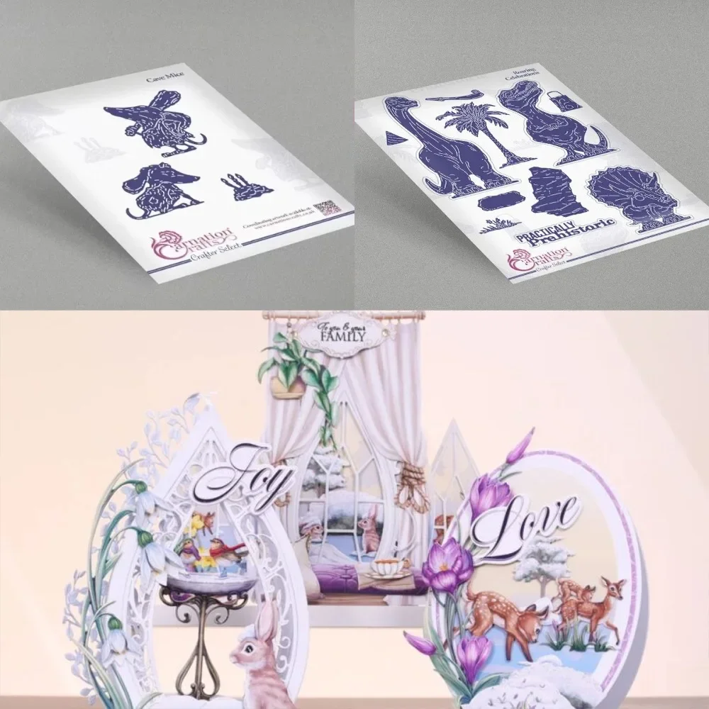 

Dinosaurs and Trees Metal Cutting Dies Scrapbook Diary Decoration Stencil Embossing Template Diy Greeting Card Handmade 2025 New