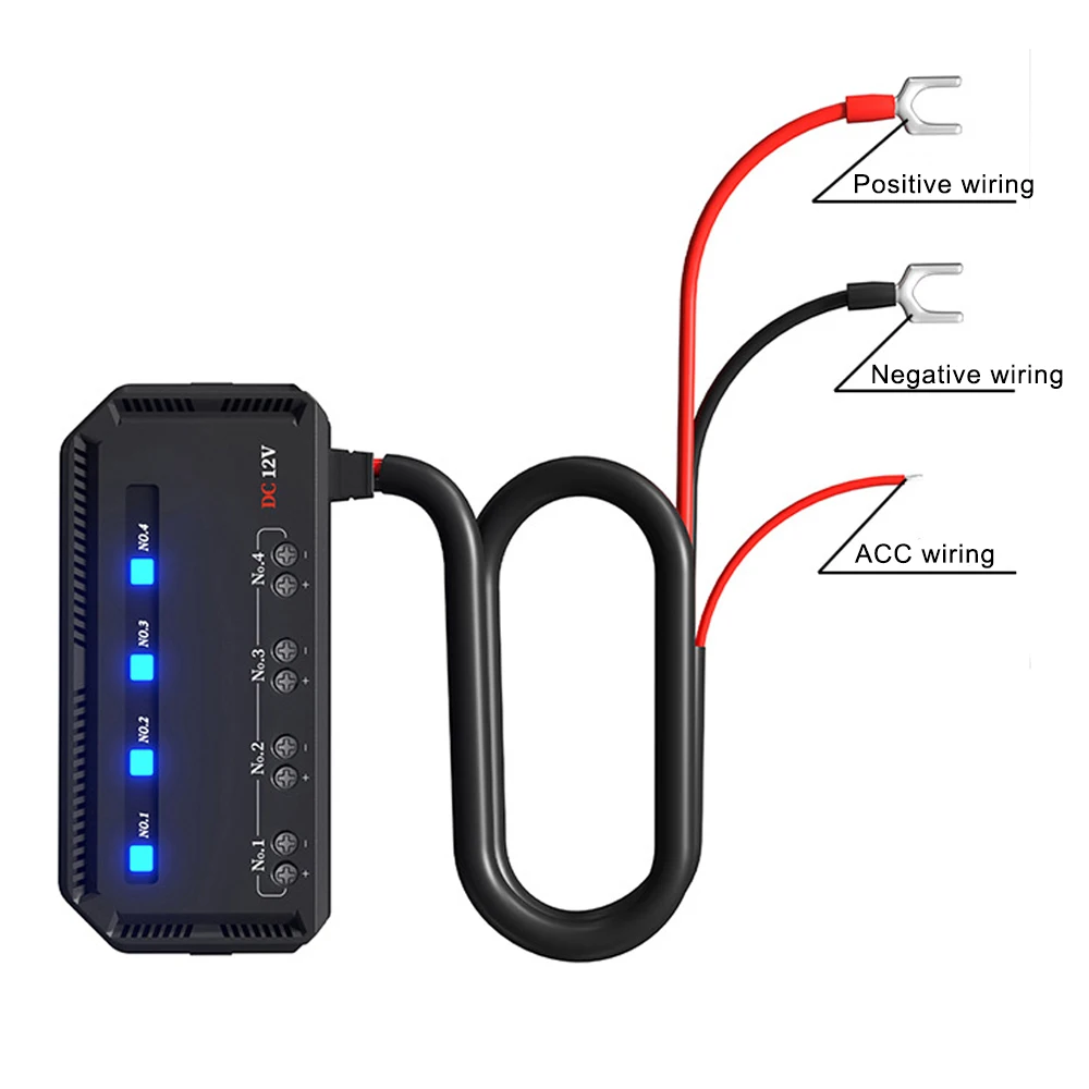 Caja de conexiones de fusibles de 12V y 20A, protección de circuito eléctrico, accesorios de coche de motocicleta con indicador de luz LED, soporte de cuchilla de fusible