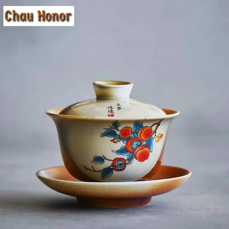 

Фарфоровые чаши Gaiwan в ретро-стиле, 160 мл