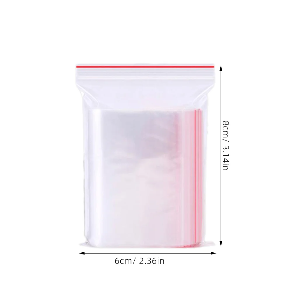 100 Pcs Vacuum Waterproof USB Seal Storage Bags Foldable Zipper Sealing Transparent Dispenser Chip