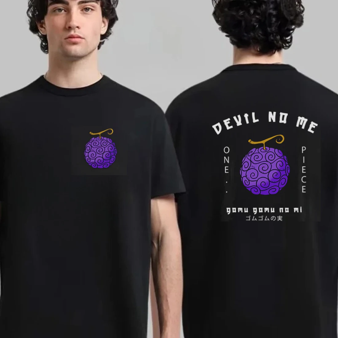 เสื้อยืดลายผลปีศาจวันพีซ มังกี้ ลูฟี่ สำหรับผู้ชาย ผู้หญิง เด็ก เสื้อยืดอนิเมะ ผ้าฝ้าย แขนสั้น เสื้อยืดฤดูร้อน เสื้อโอเวอร์ไซส์