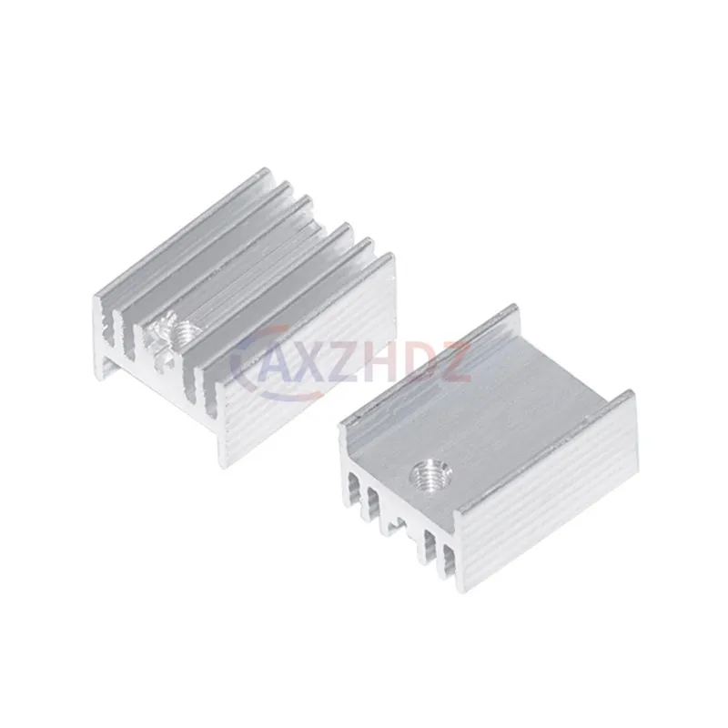 10PCS 20×15×10mm Aluminum Heatsink Cooler Cooling Fin Radiator Heat Sink For TO-220 Transistor Triode Dedicated IC LED 15*10*20