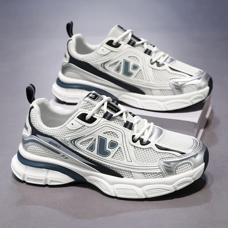Men's Platform Sneakers Summer Comfortable Breathable Running Shoes Trendy Men Versatile Casual Tennis Shoes Zapatillas Hombre