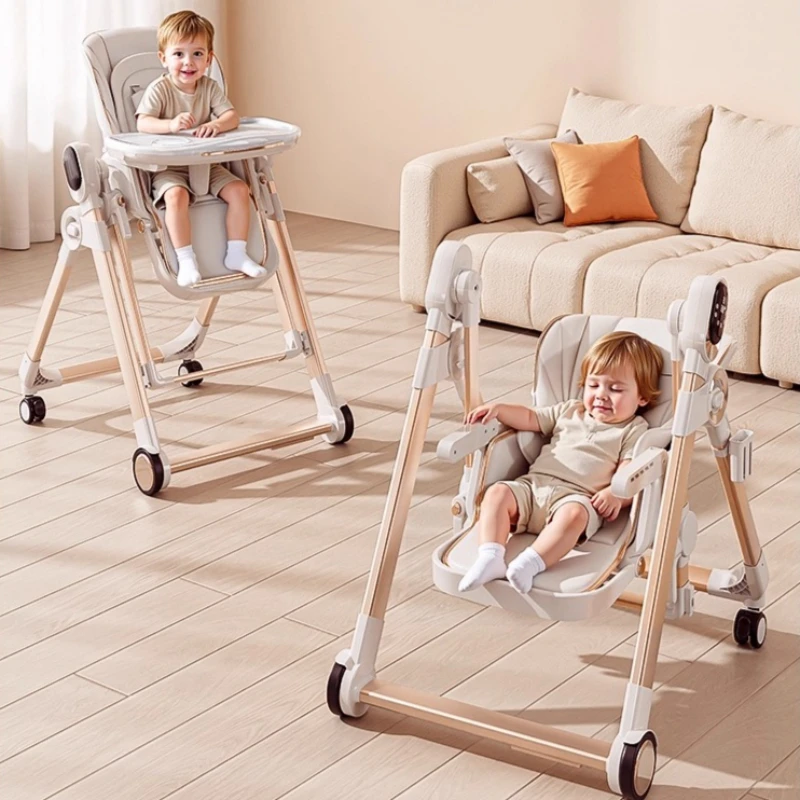 كرسي أكل الطفل كرسي مرتفع لتغذية الطفل كراسي طاولة طعام متأرجحة كهربائية كراسي تناول الطعام كرسي هزاز كهربائي