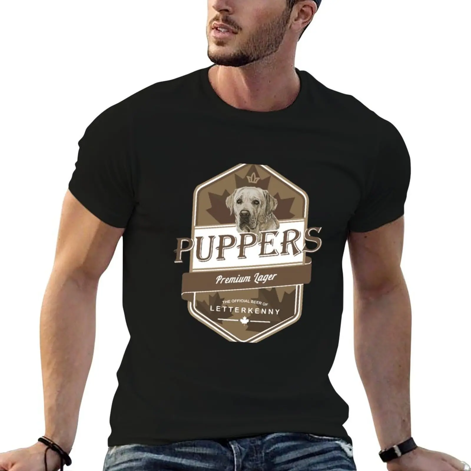 

Puppers Beer T-Shirt funny t shirts cotton man tshirt anime tshirt T-shirt