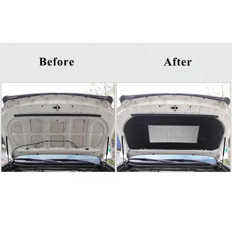Car Front Engine Hood Sound Heat Insulation Cotton Pad Soundproof Mat Cover Foam For TOYOTA Prado 2010-2020