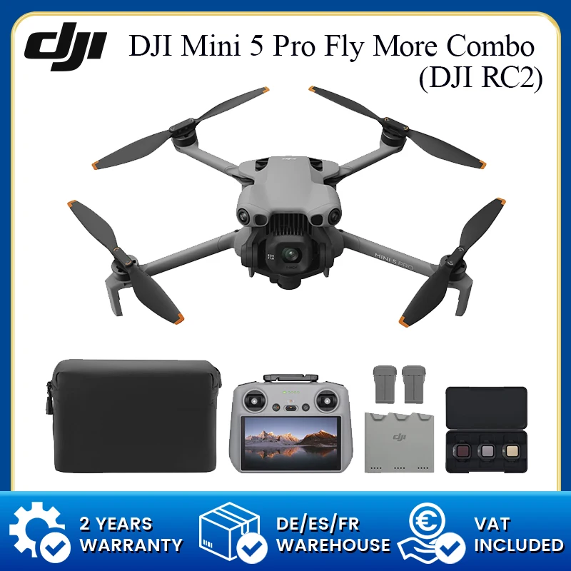 Dji Mini 5 Pro Fly More Combo (Djirc-N3) Dron con CÃ¡mara 360Â° Active Track Original Mejorado Â° Sensor CMOS de 1 pulgada, apertura F/1.8, mini cÃ¡mara para dron - Imagen 4