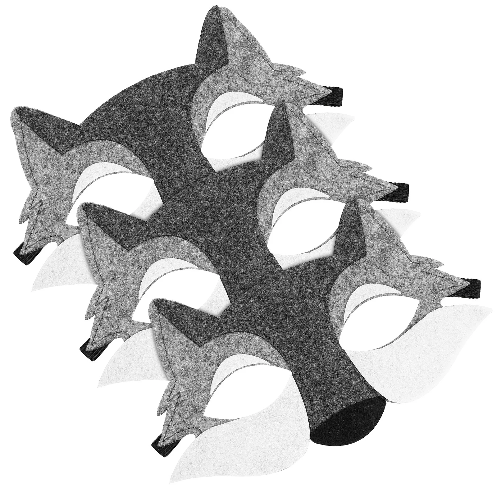 Wolf Head Mask Cosplay Accessories Half Face Supplies Dress Cover Toys Halloween Costumes for Boys