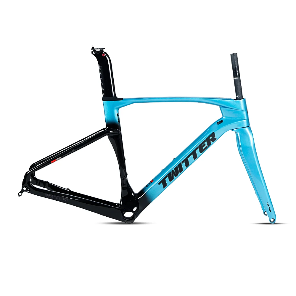 

Quality assurance aero full carbon gravel bike frameset off road disc brake carbon gravel frame for sale