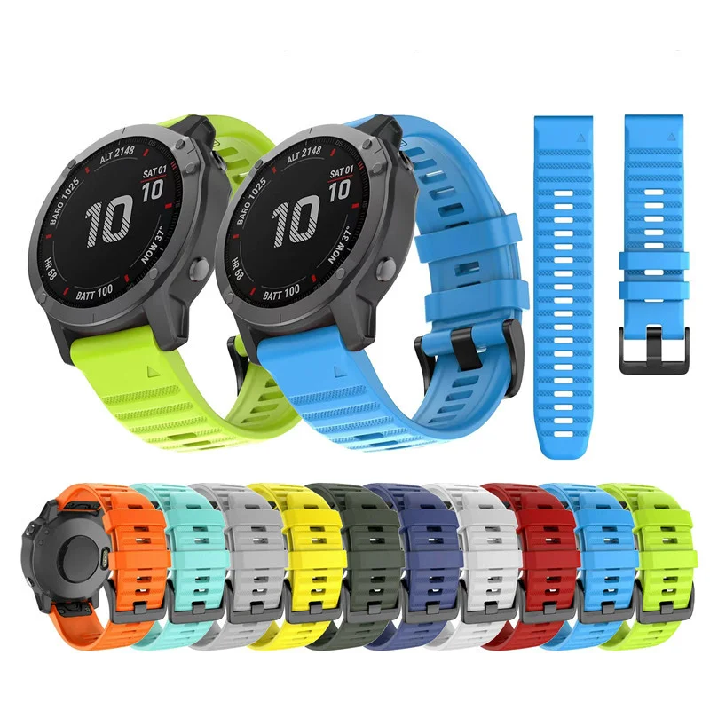 Pasek silikonowy 26 mm do Garmin Fenix 7 7X Solar Sapphire 6 6X Pro 5 5X