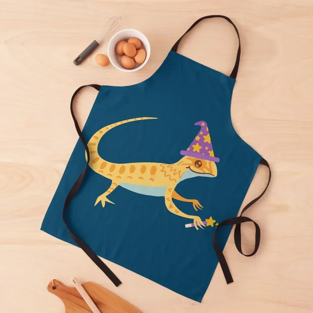 

Luizard The Wizard Lizard Apron women's work Kitchen Apras Man Trim Cloth manicurist Apron