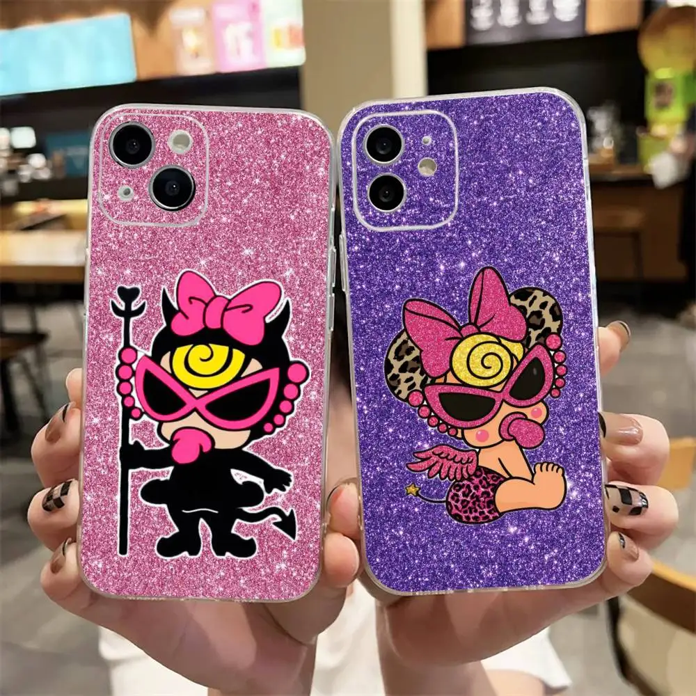 

H-Hysteric COLORFUL M-Mini Phone Case For iPhone17,16,15,14,13,12,11 Plus,Pro Max Soft Transparent Cover