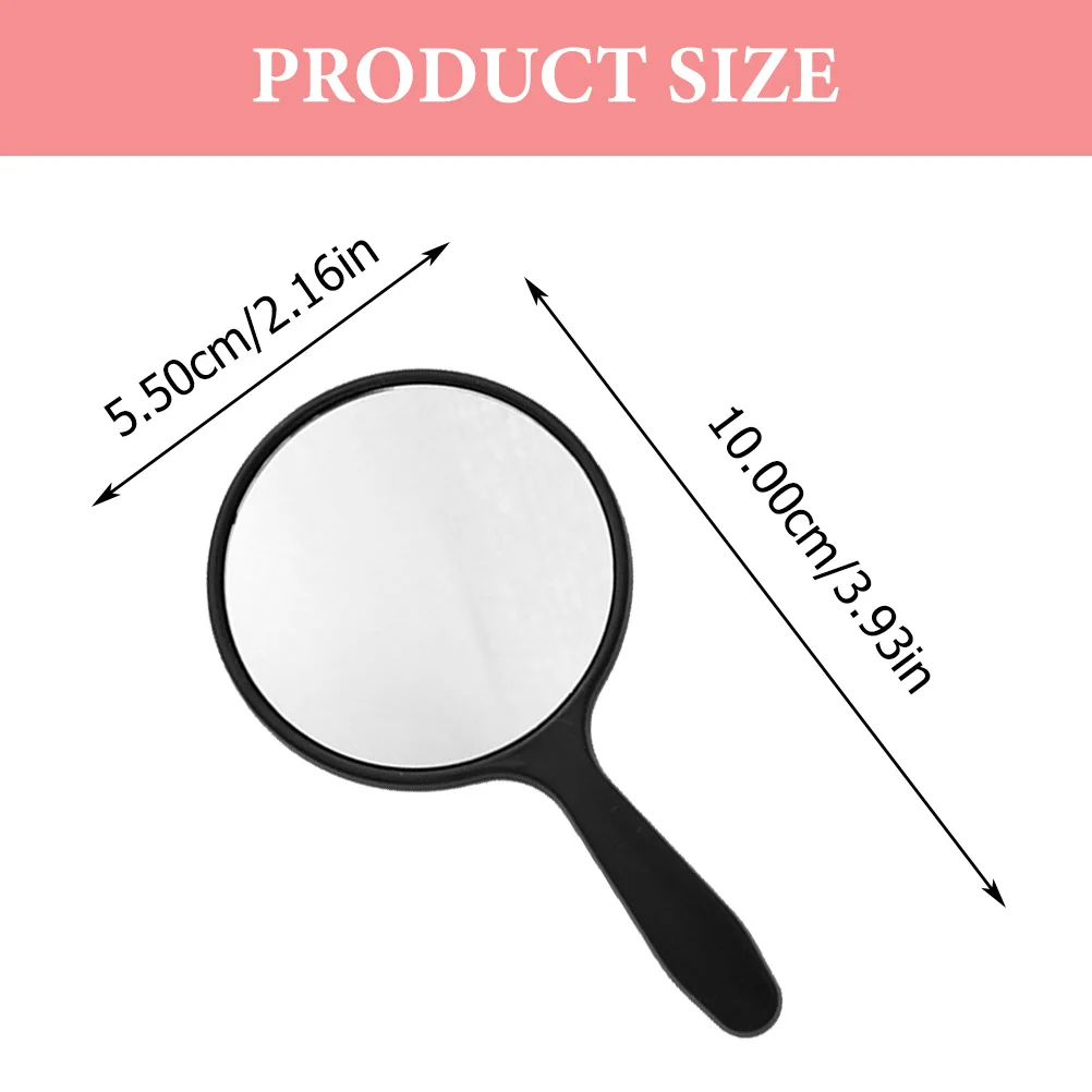 Specchi per trucco a mano semplici da 25 pezzi Specchio in vetro pratico e leggero per le donne Specchio per trucco a mano per strumenti di bellezza da viaggio