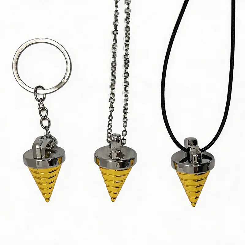 Gurren Lagann Core Drill Necklace Keychain, Anime Gift