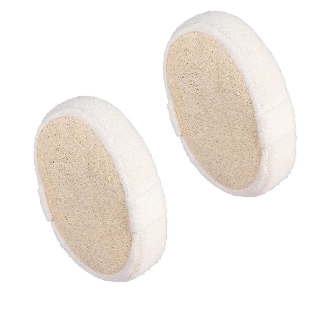 

2Pcs Natural Loofah Sponge Oval Exfoliating Shower Bath Pads Skin Friendly Body Scrub Loofah Sponge