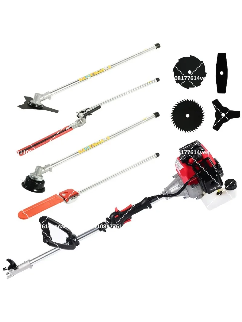 52CC 4-in-1 Multi Brush Cutter Pole Chain Saw Hedge Trimmer for Garden Shrubs Cutting