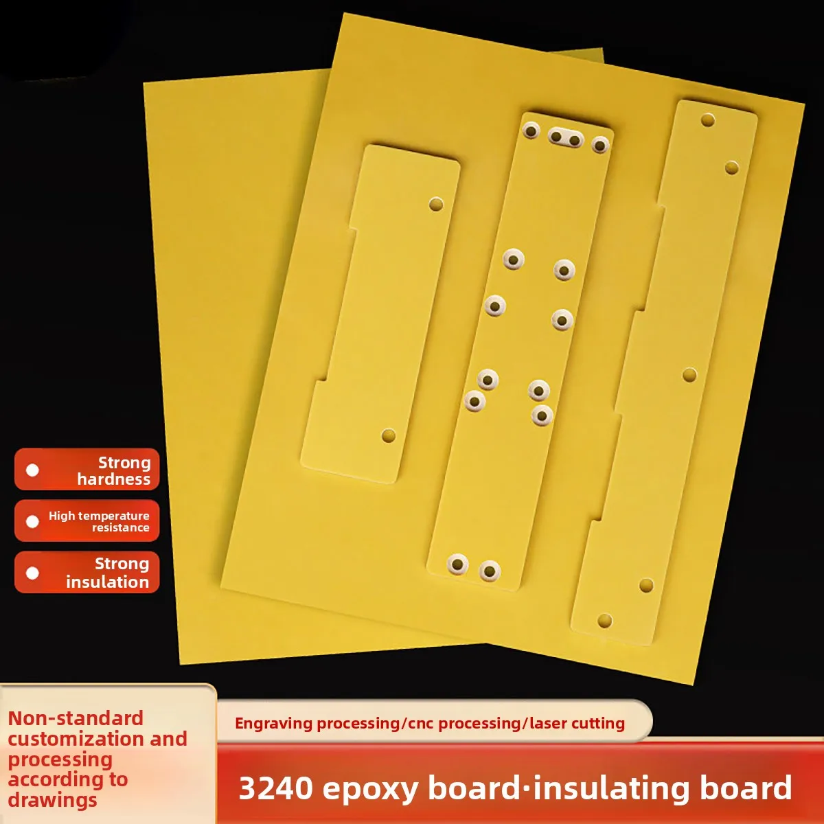 3240 Insulation Epoxy Plate  High Temperature Resistant Circuit Insulation Fiberglass Sheet Board Thickness 0.3/0.5/0.8/1-10mm