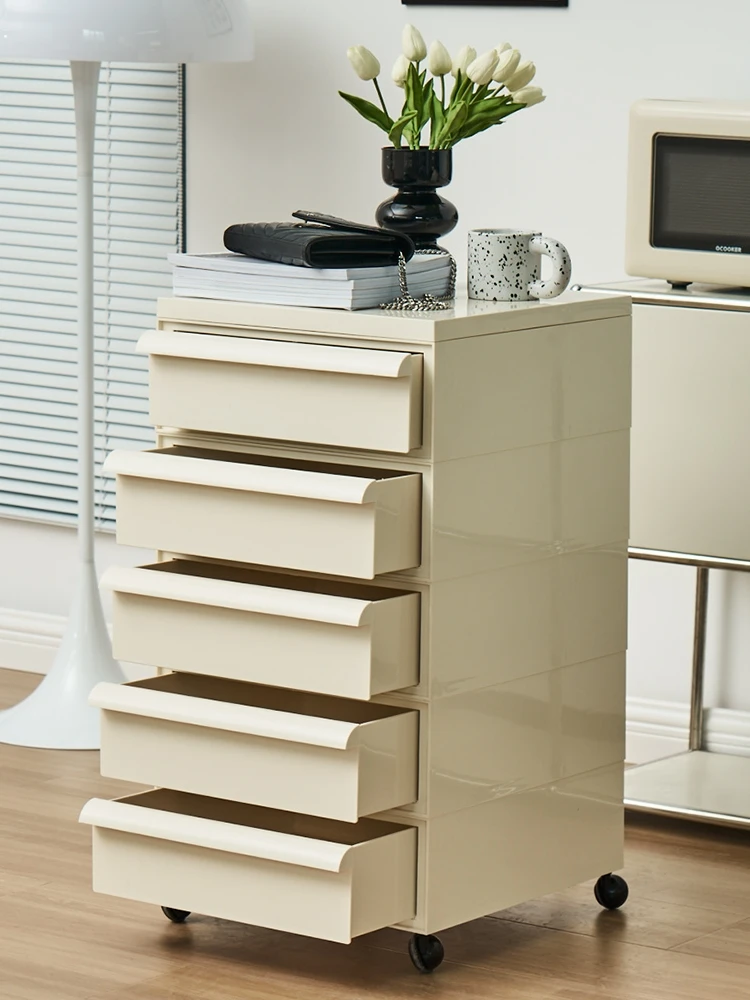 Plastic Storage Cabinet Removable Bedside Table Ins Storage Side Cabinet Simple Bedroom Drawer-Style Cabinet