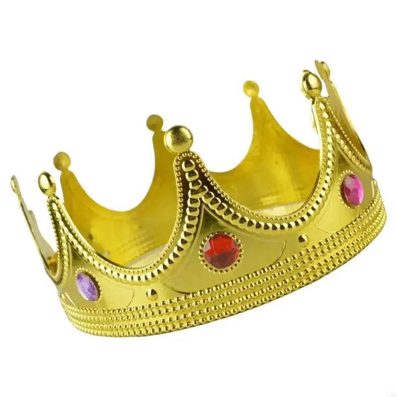 Y3ne Kids Royal King Crown Crown Princed Crown and Tiaras Queen Crown Toto Booth Accessoires