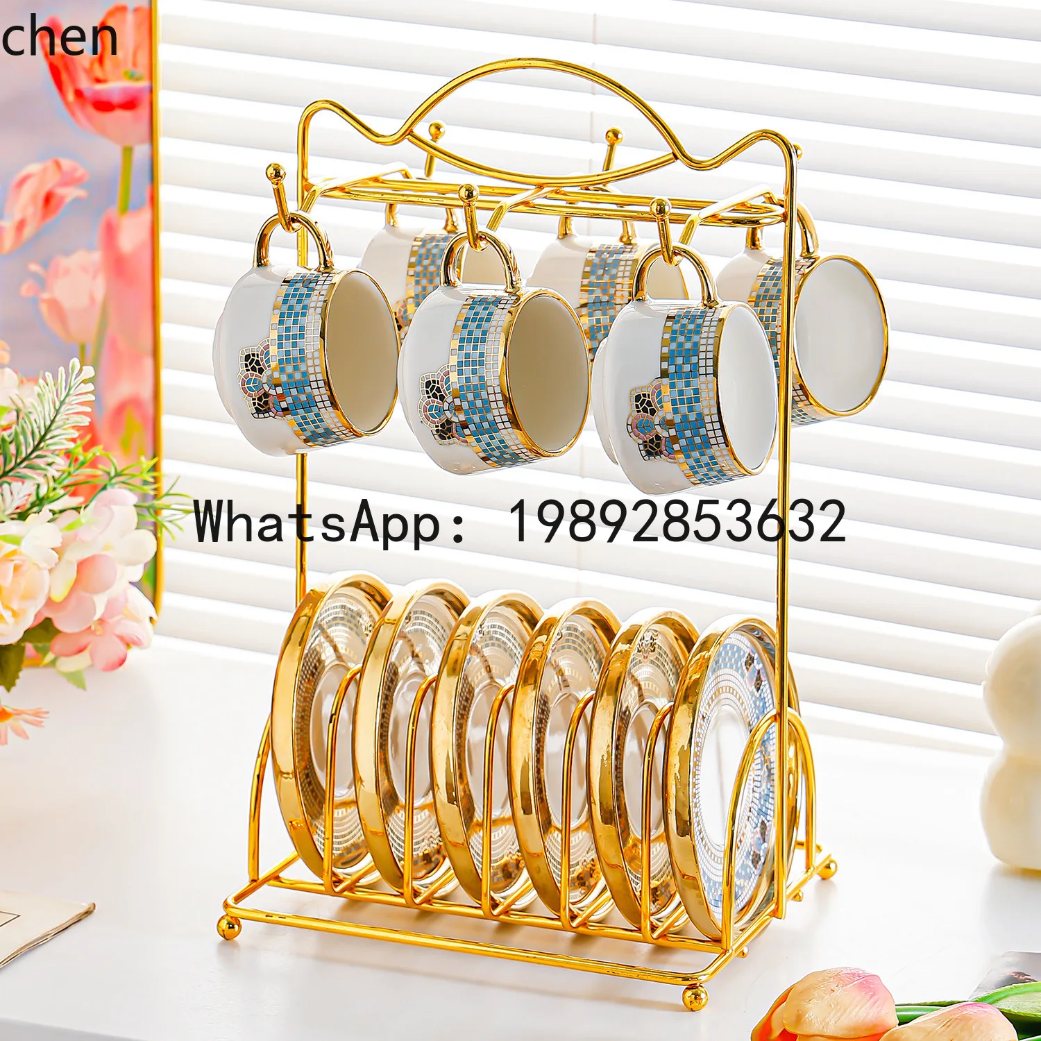 

ZZ ceramic coffee cup and saucer set, specially designed to be thick and heat-resistant, suitable as a gift