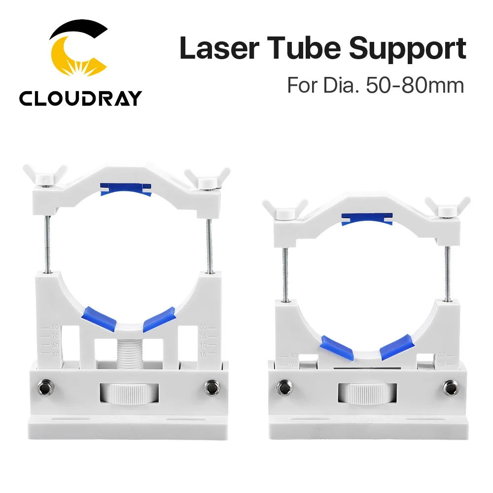 Co2 Laser Tube Holder Support Mount Flexible Plastic 50-80mm for 50-180W Laser Engraving Cutting Machine Model A
