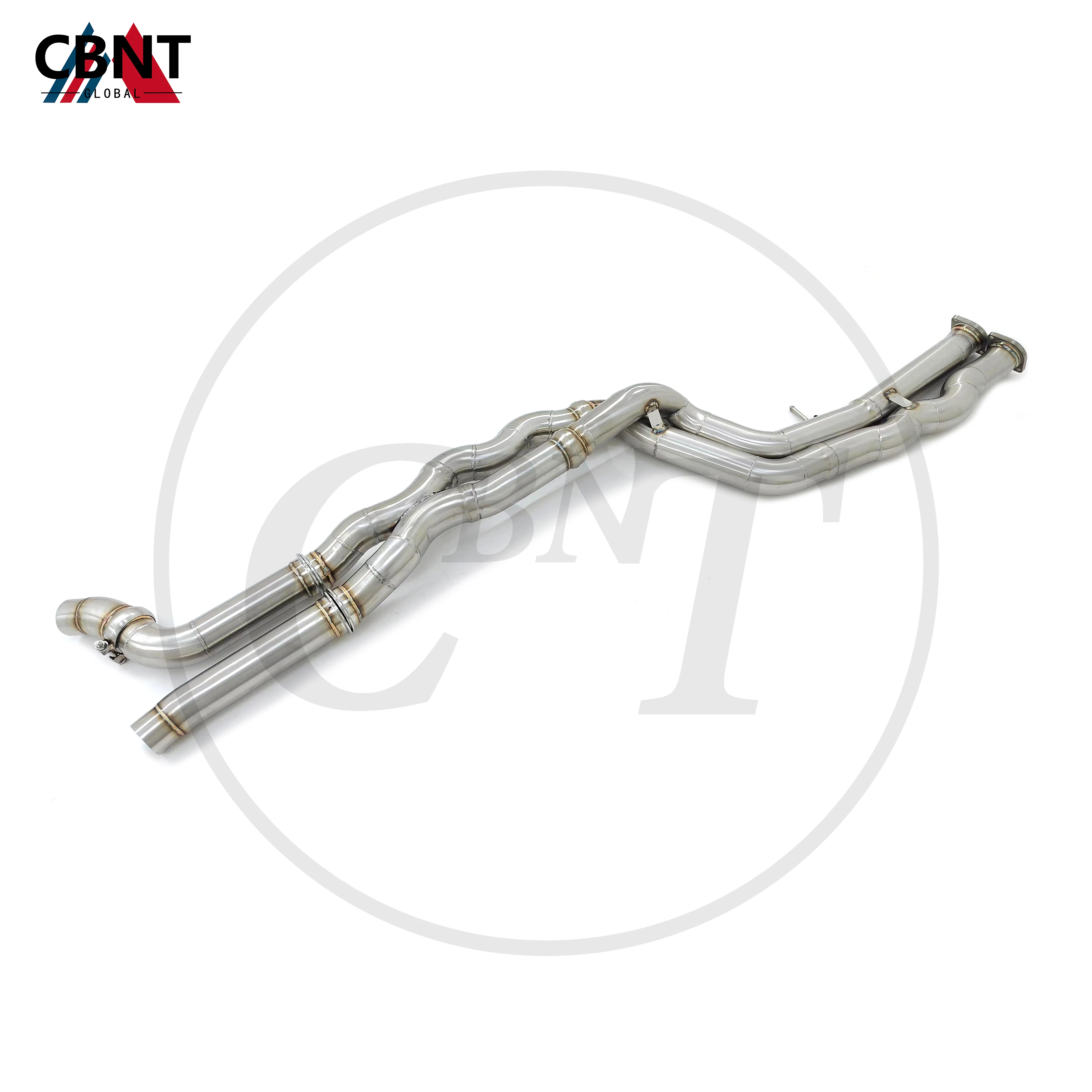 

CBNT Exhaust-pipe MidPipe Equal Length 70mm/2.75inch for BMW S55 F87 M2C 3.0T High Performance SS304 Middle-Pipe Exhaust System