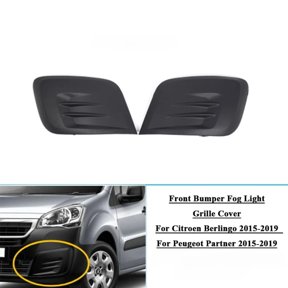 

Черный автомобильный передний бампер, противотуманная фара, нижняя рамка, решетка, подходит для Peugeot Partner 2012-2017 1613564580 9810966177 9810966077