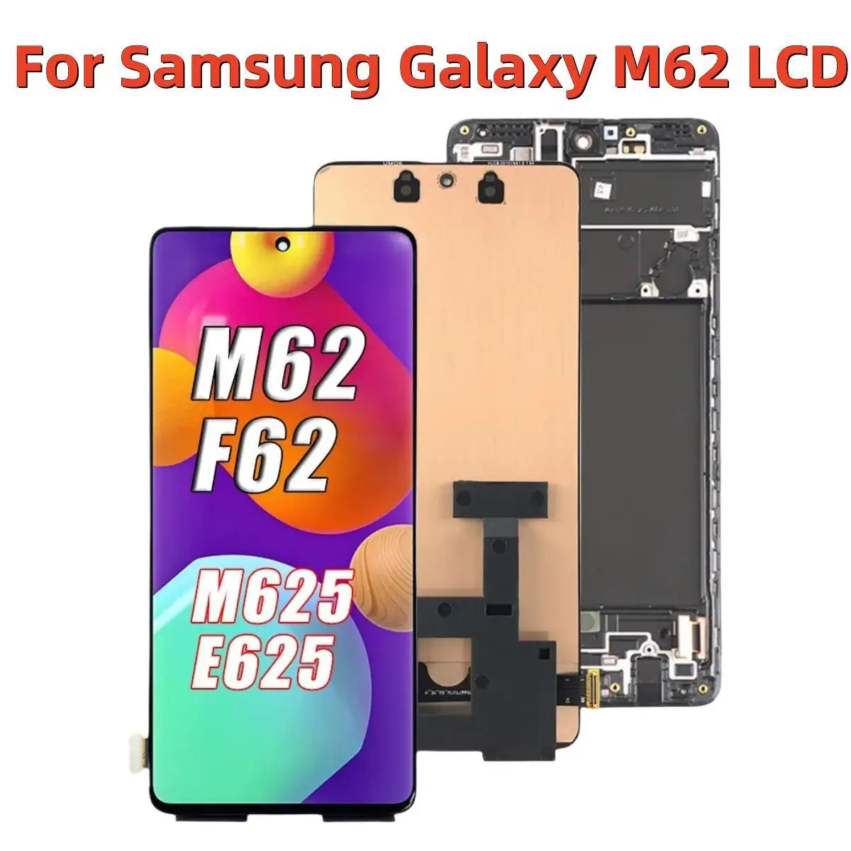 

OLED For Samsung Galaxy M62 LCD Touch Screen Digitizer Assembly For SM-M625F SM-M625F/DS F62 LCD E625F Replace