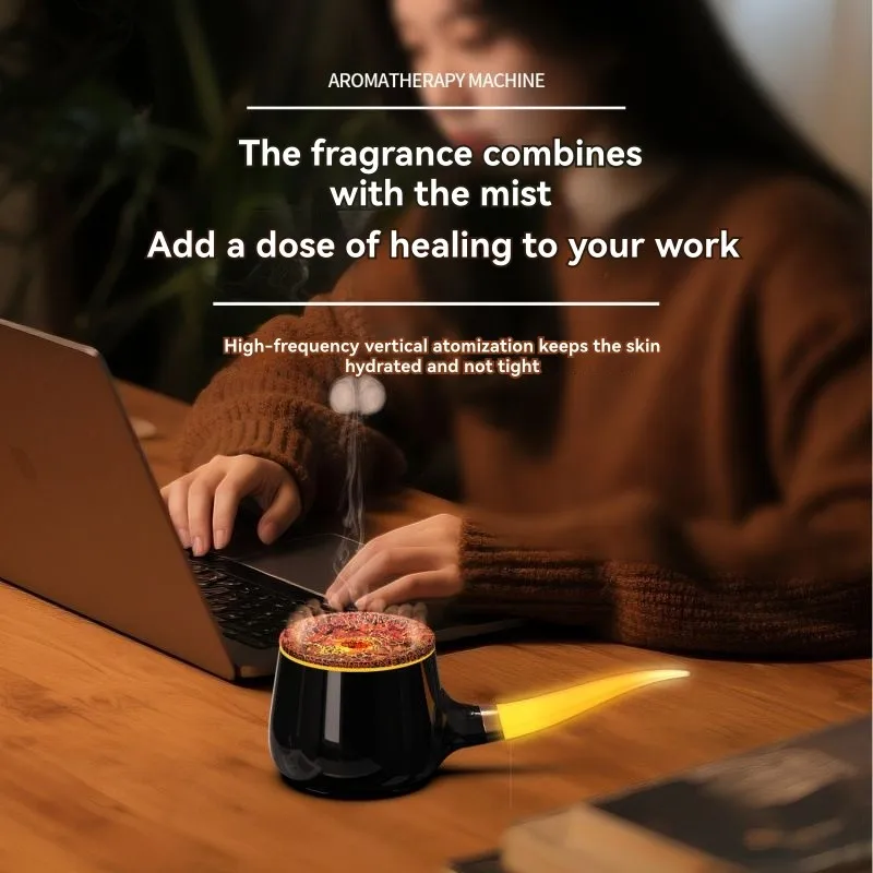 ABUH-Car For Home& Garden Ultrasonic Pipe Aroma Diffuser Humidifier-Retro Style Design For Indoor Commercial Use