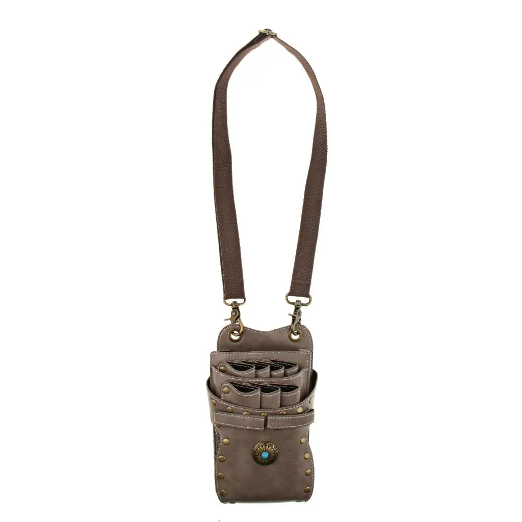 

Durable PU Leather Barber Scissors Case Salon Bag Hair Clips Cutting Thinning Scissors Bag Comb Shears Organizer