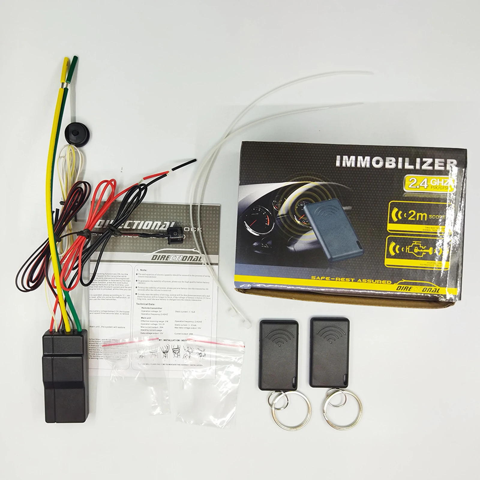 قفل سري ذكي تلقائي 12 فولت مضاد للختطاف 2.4 جيجا هرتز قفل محرك السيارة اللاسلكي بموجات الراديو محرك منع الحركة اللاسلكي إنذار قفل داكن #6