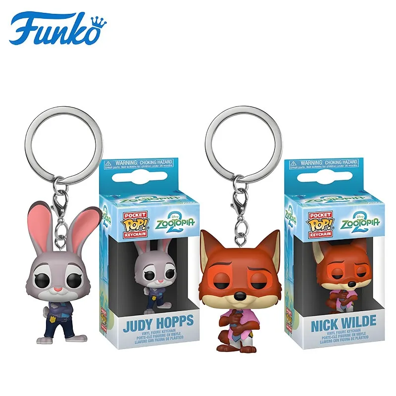 

FUNKO POP 《Zootopia 2 Judy & Nick Товары Брелок》Аниме Экшн Настольное украшение Орнамент Модель Игрушки Коллекционная модель