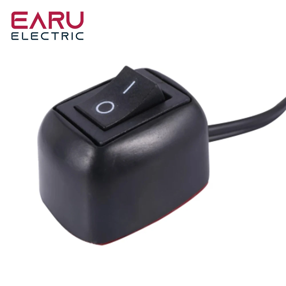 Earu 범용 자동차 스위치 페이스트 타입 토글 스위치, 케이블 포함, 60cm, 100cm, DC 12V, 안개 링 드라이브 조명, 네온 조명용