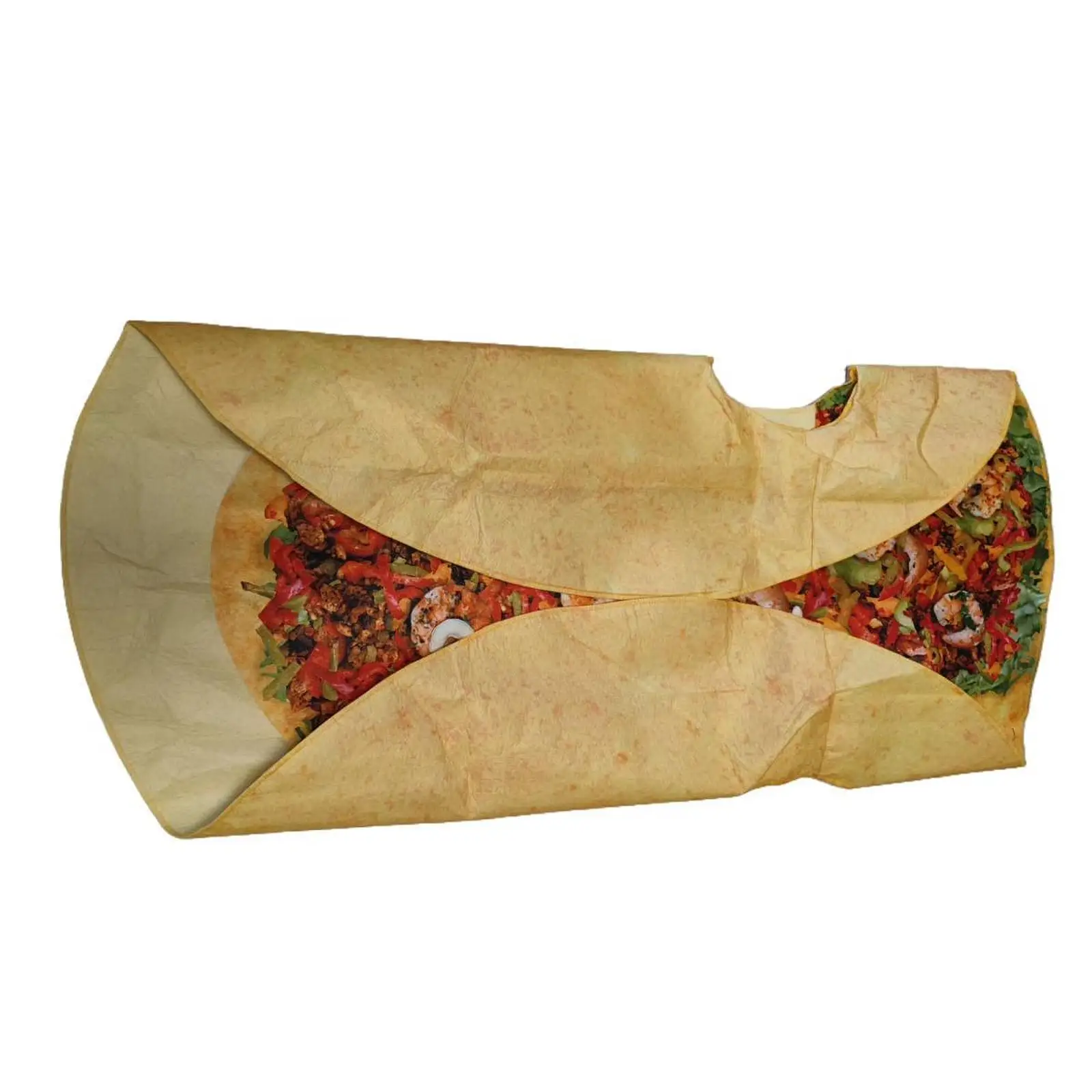 Mexican Taco Cosplay Costume Polyester Fancy Dress Reusable Outfit for Themed Stage Parties and Festival Events