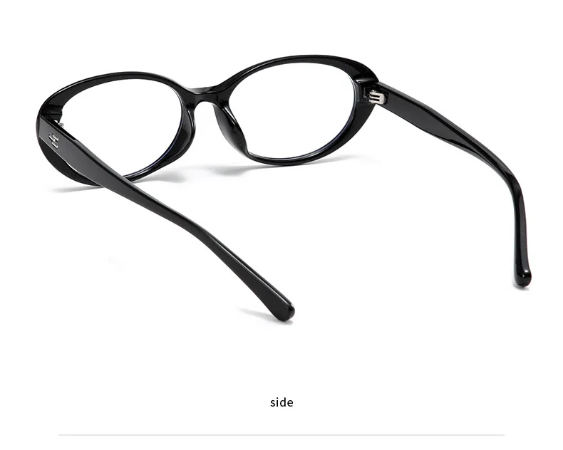 Klassische Marke Design Ellipse Reis Studs Frauen Rahmen Myopie Gläser Rezept Photochrome Nearsight Anti Blau Licht Brillen – Detail 9