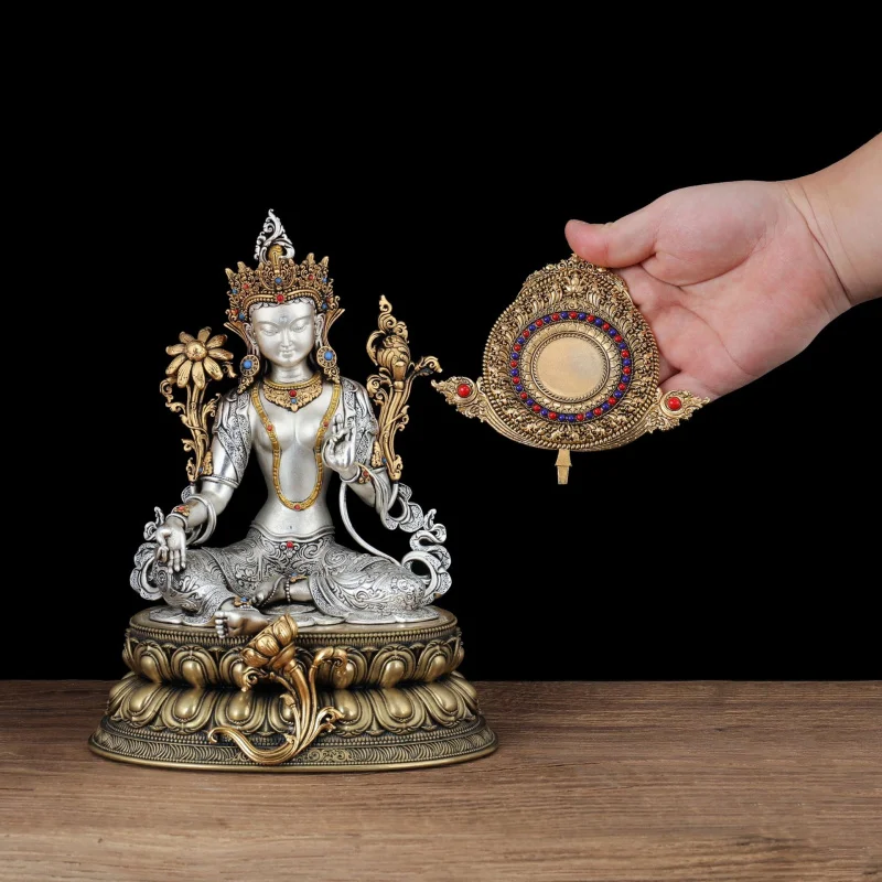 Source Factory Buddha Statue Ornament 6~ 23cm Tantric Buddhism Tibetan Green Tara Buddhist Supplies
