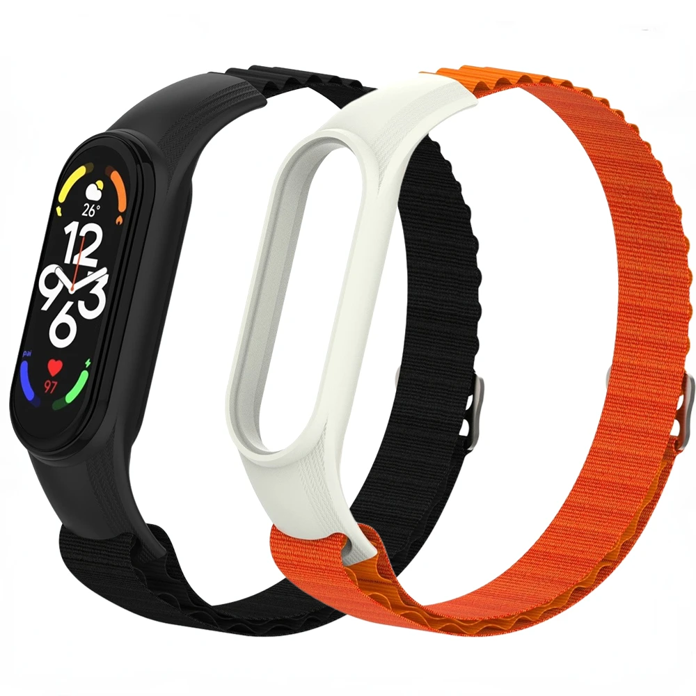 

Alpine Loop Band for Xiaomi Mi Band 7 6 5 4 3 Strap Sport Nylon Replacement Wristband for Mi Band 7 6 5 4 SmartWatch Accessories