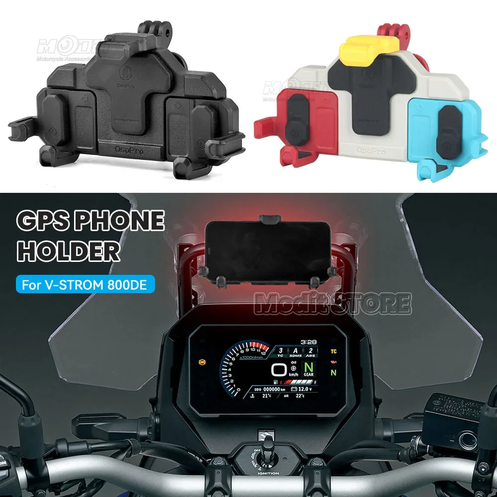 For SUZUKI V-STROM 800DE V-Strom 800DE 2023 2024 Motorcycle Accessories 12MM 22MM Mobile Phone Holder GPS Navigation Bracket