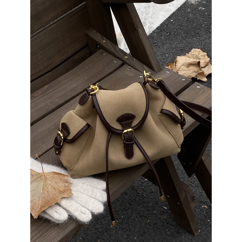 

Fashionable Commuting Retro Matte Bag for Women 2026 New Casual Versatile Crossbody Bag