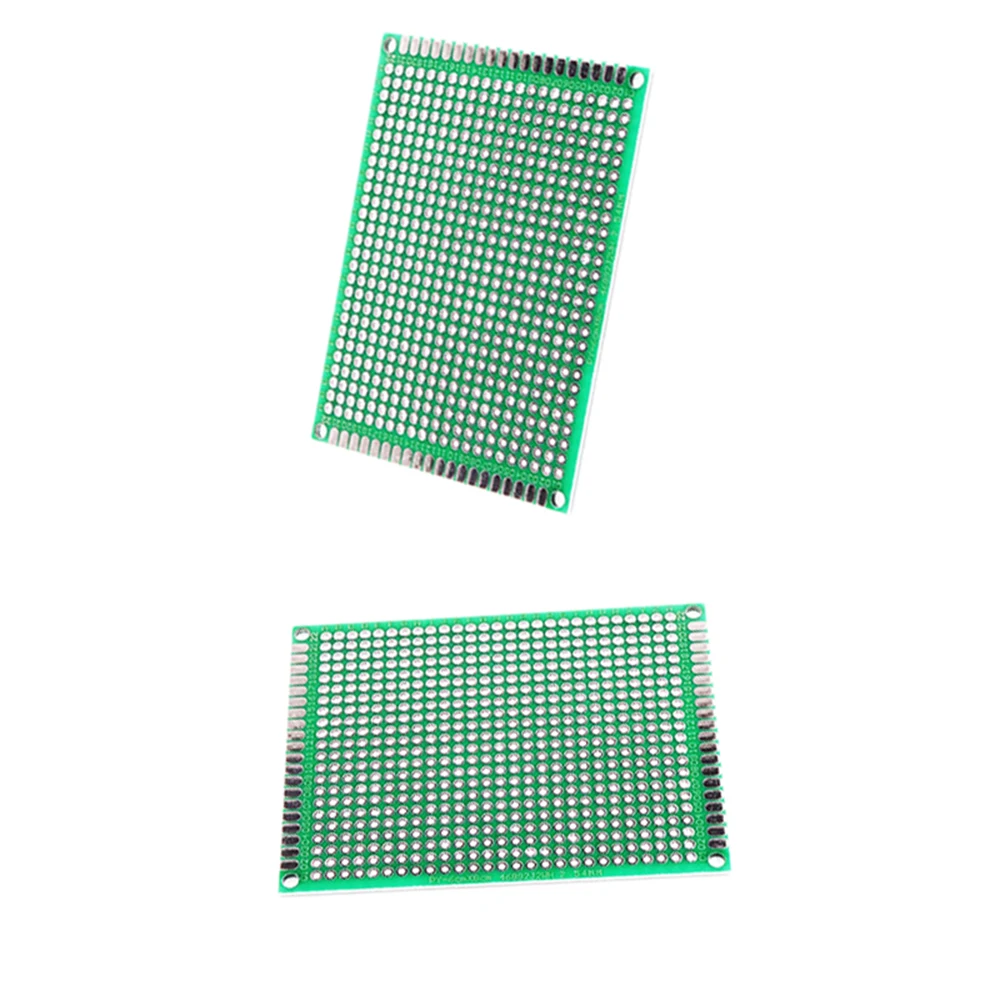 2Pcs/Lot 6x8 6*8 CM Double Side Prototype Diy Universal Printed Circuit PCB Board Protoboard For Arduino DIY