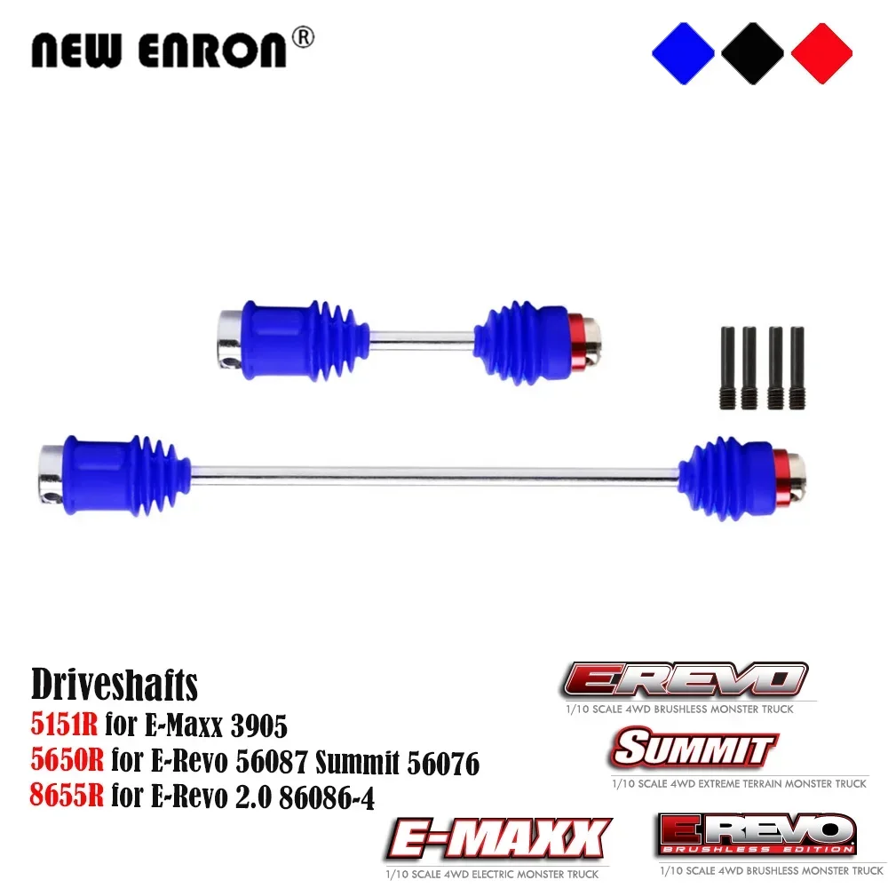 5151R 5650R 8655R Steel Front Rear Center Driveshafts Drive shafts for RC Car Parts 1/10 Traxxas E-Revo 2.0 Summit E-Maxx E-Revo