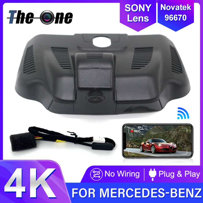Dash Cam For Mercedes-Benz EQA EQA250 EQA300 4MATIC AMG 2021-2024 For MB EQA 250 AMG Line EQA 300 4MATIC 21-24 4K Car DVR Camera