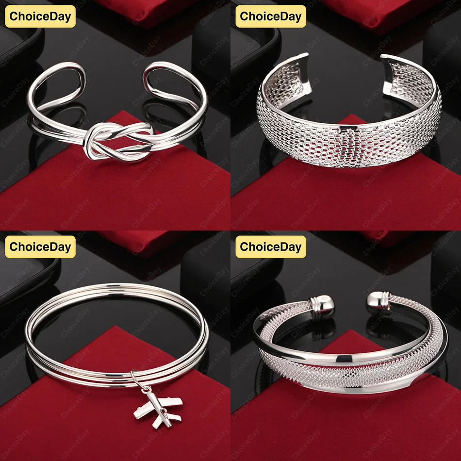 

ChoiceDay 925 Sterling Silver Exquisite Airplane Hollow Bracelet Women's Jewelry Gift Accessories Engagement