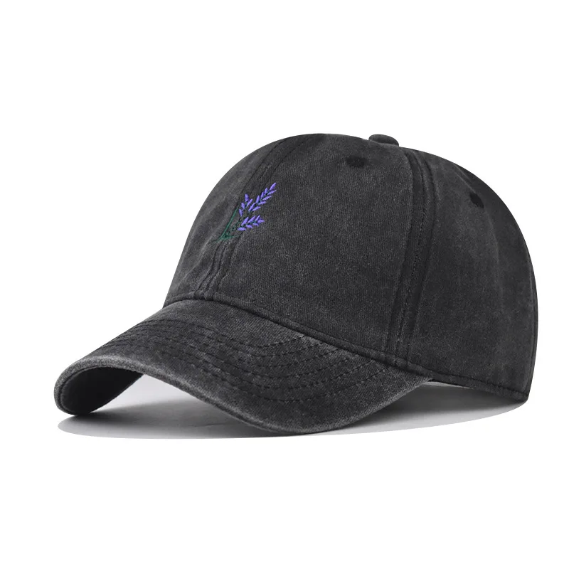 

Washed Vintage Orchid Embroidered Baseball For Men And Women Outdoor Personality Cartoon Pattern Washed Cotton Golf Dad Hat