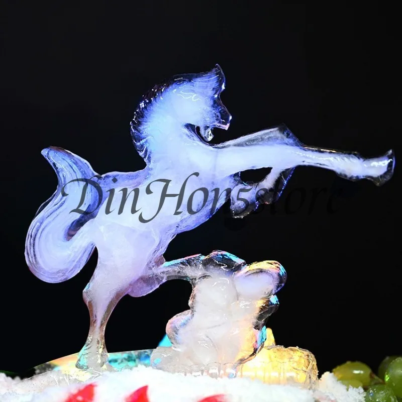 Large three-dimensional decorative silicone seafood posture ice sculpture abrasive tool