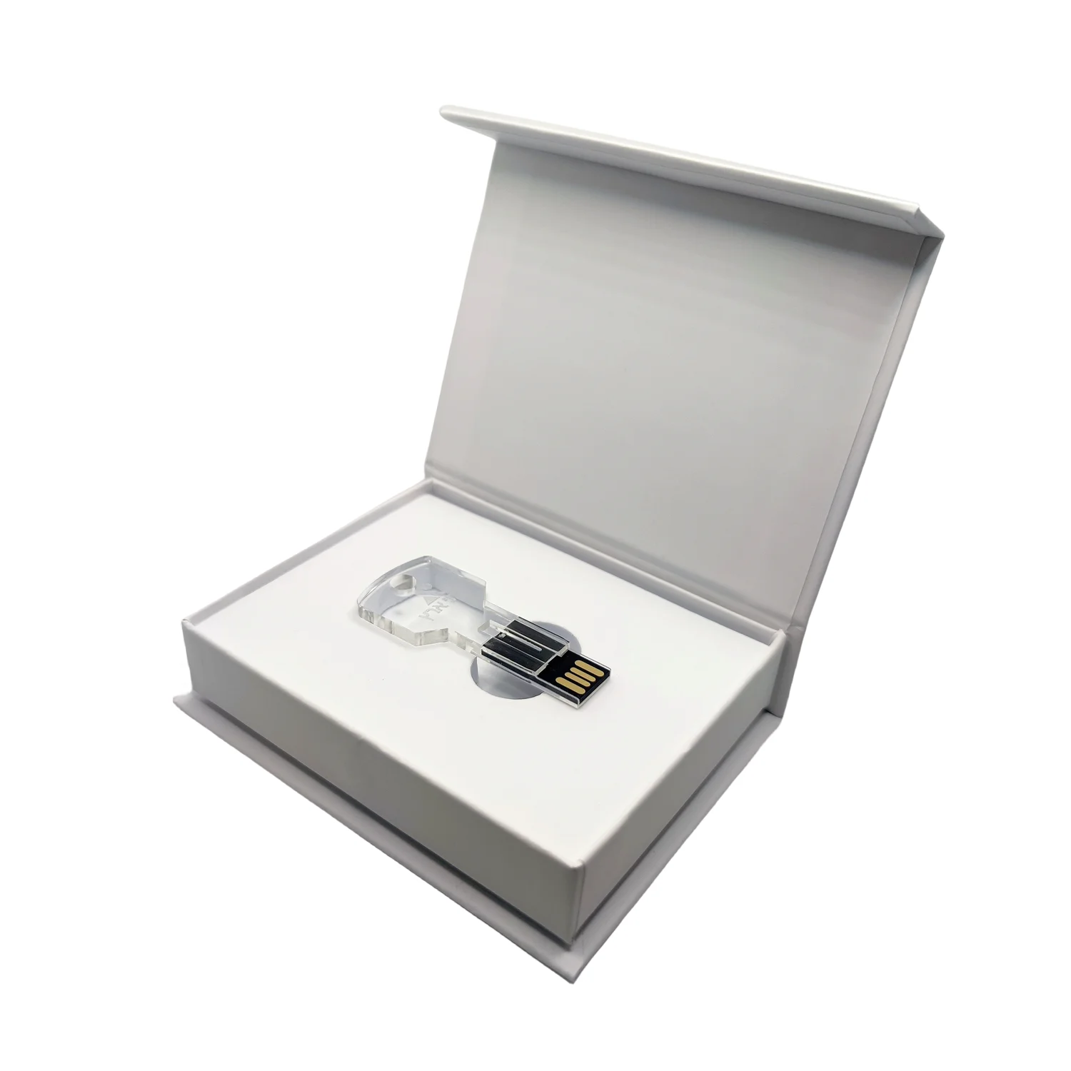 無料カスタムカラー印刷ロゴ入りアクリルキーモデルカラーLEDライトUSB2.0フラッシュドライブ4GB 8GB 16GB 32GB 64GBとホワイトボックス