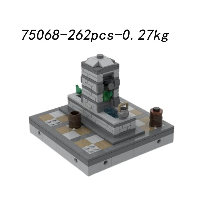 ชุดตัวต่อ MOC-64738 63474 83260 และอาคารยุคกลางอื่นๆ ของเล่นตัวต่อประกอบเองแบบ DIY ชิ้นส่วนขนาดเล็ก ของเล่นเสริมพัฒนาการ ของขวัญ