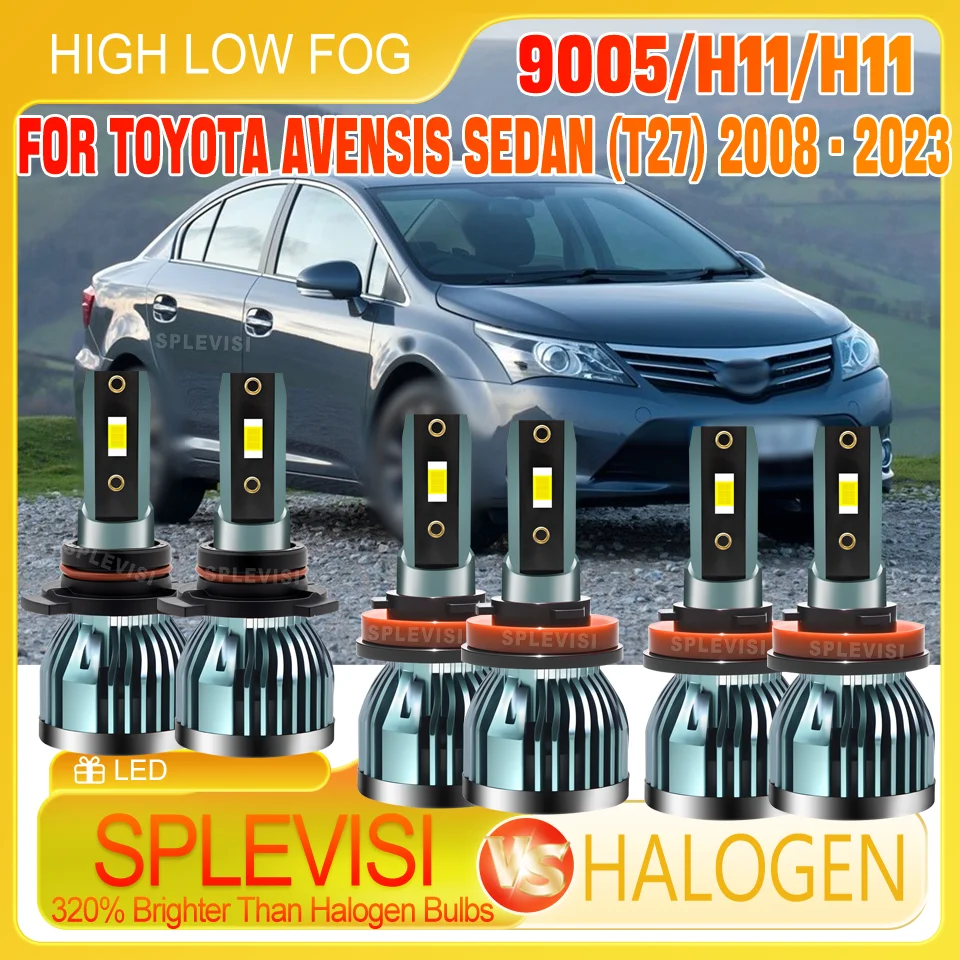

Durable LED Headlight high low beam foglight For Toyota Avensis Sedan (T27) 2008 2009 2010 2011 2012 2013 2014 2015 2016-2023