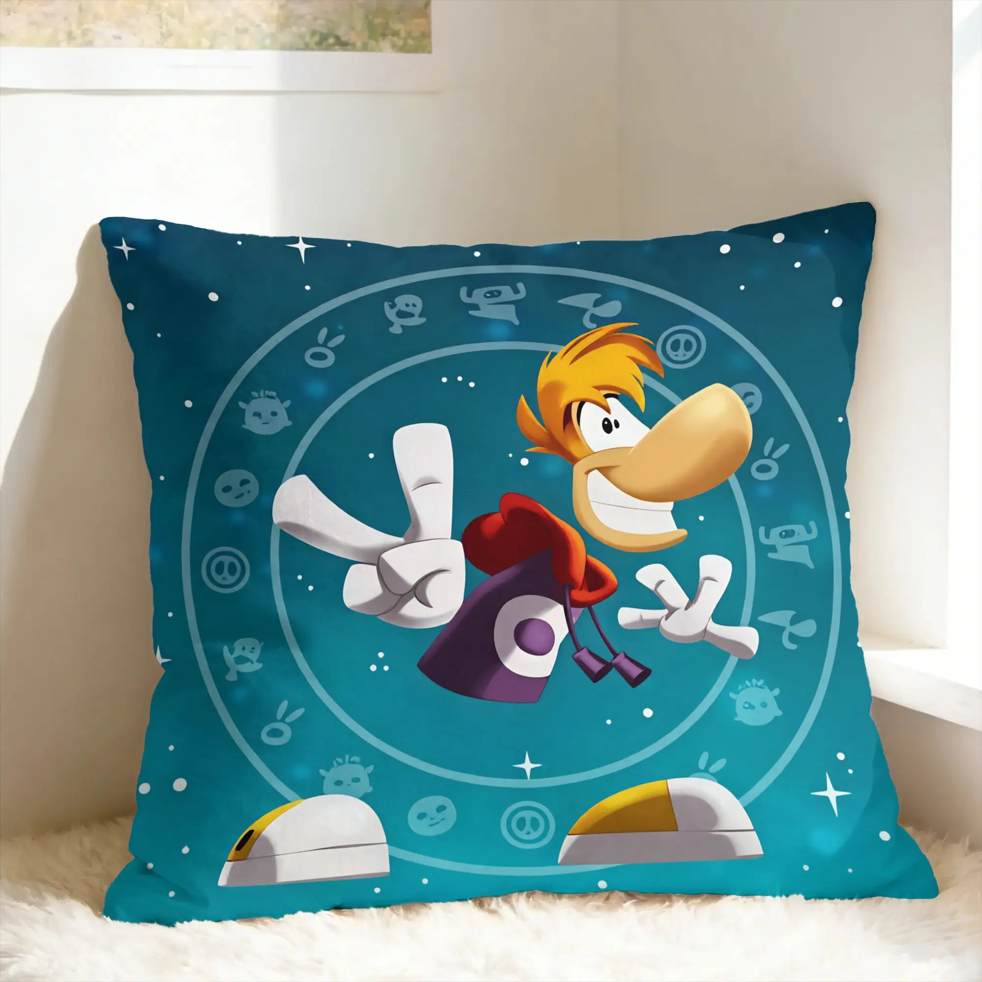 Flying fist attack Raymans Pillow Case  Custom Pillow Cover For Living Room Chair Novelty Pillowcases